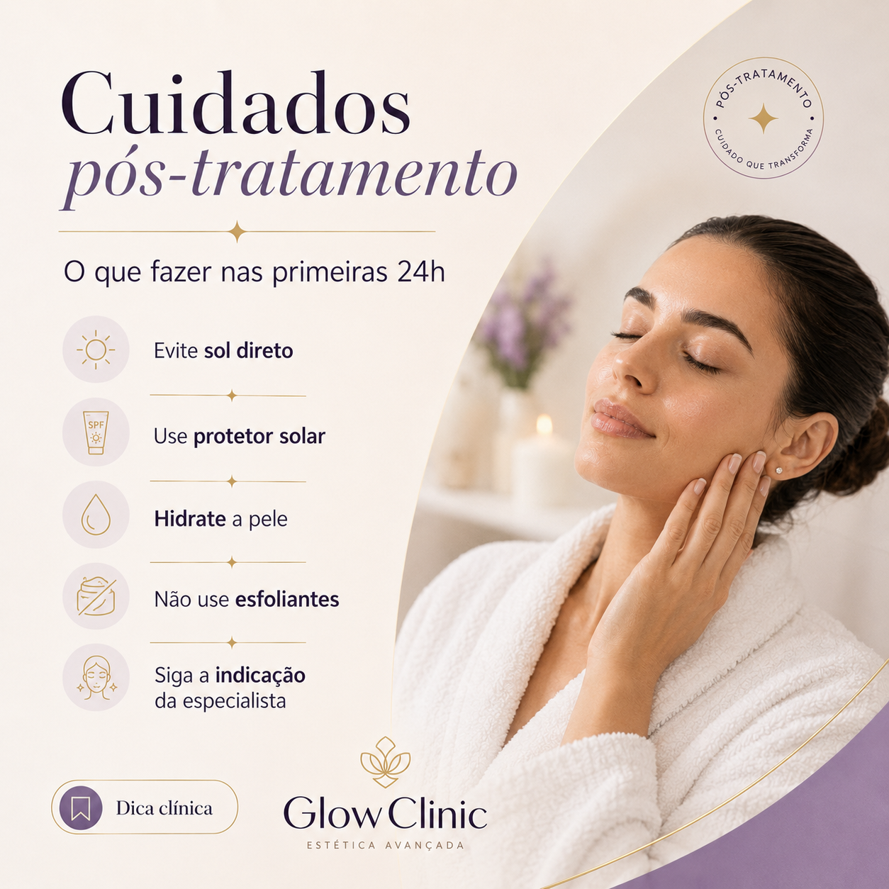 Cuidados pós-tratamento